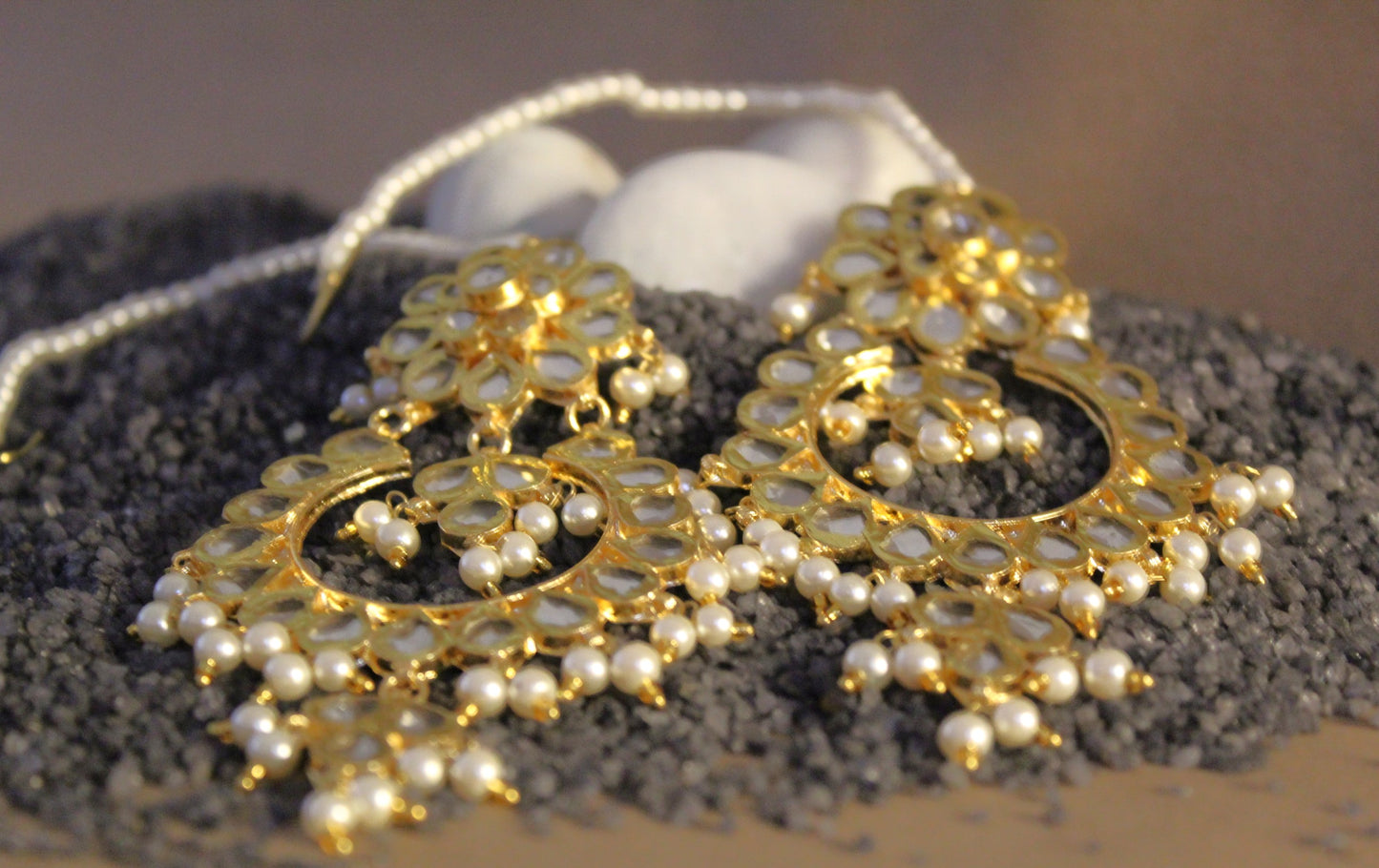 CHANDBALI Moti (Earring for Kathakars)