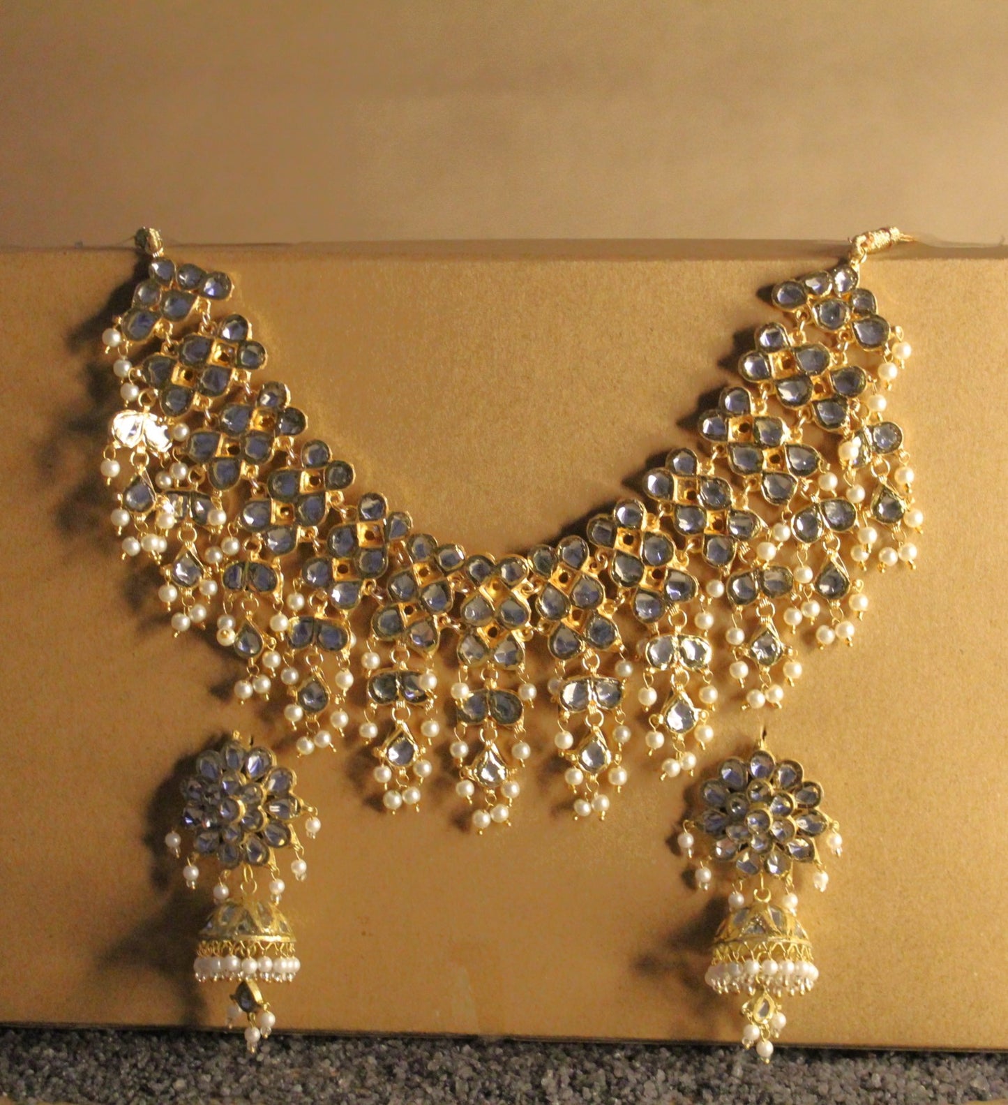 Chandraladi haar & Kundala (Necklace and Earring(jhumki) set for Kathakaars)