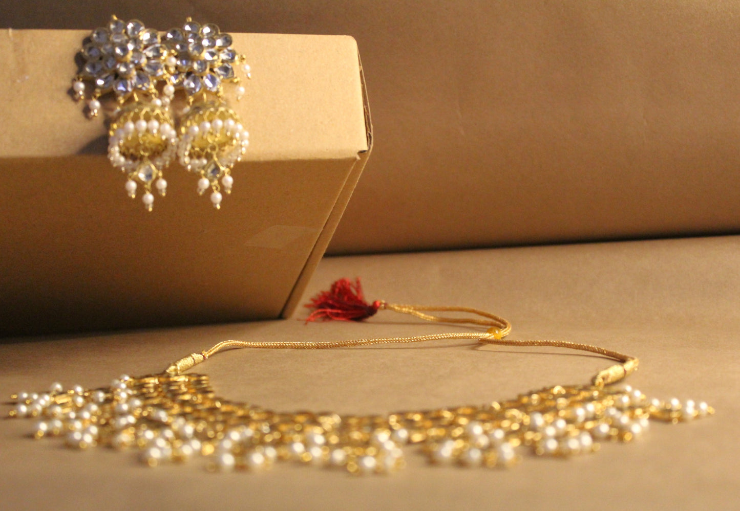 Chandraladi haar & Kundala (Necklace and Earring(jhumki) set for Kathakaars)