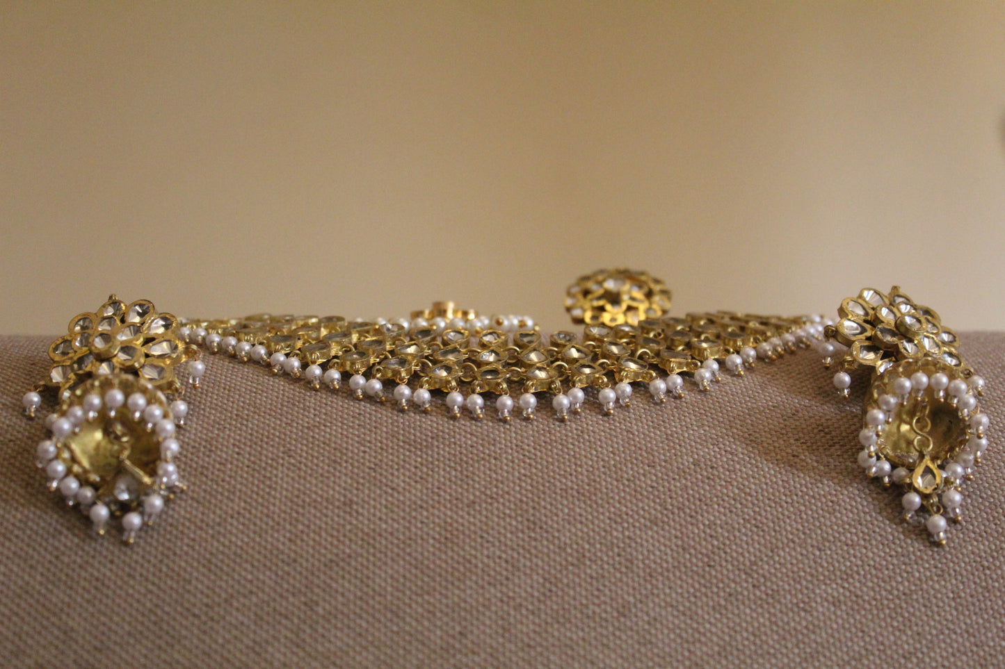 Chandrahaar Kundala Mathatika ANGULIKA(ring) (complete set- for KATHAKAARS)